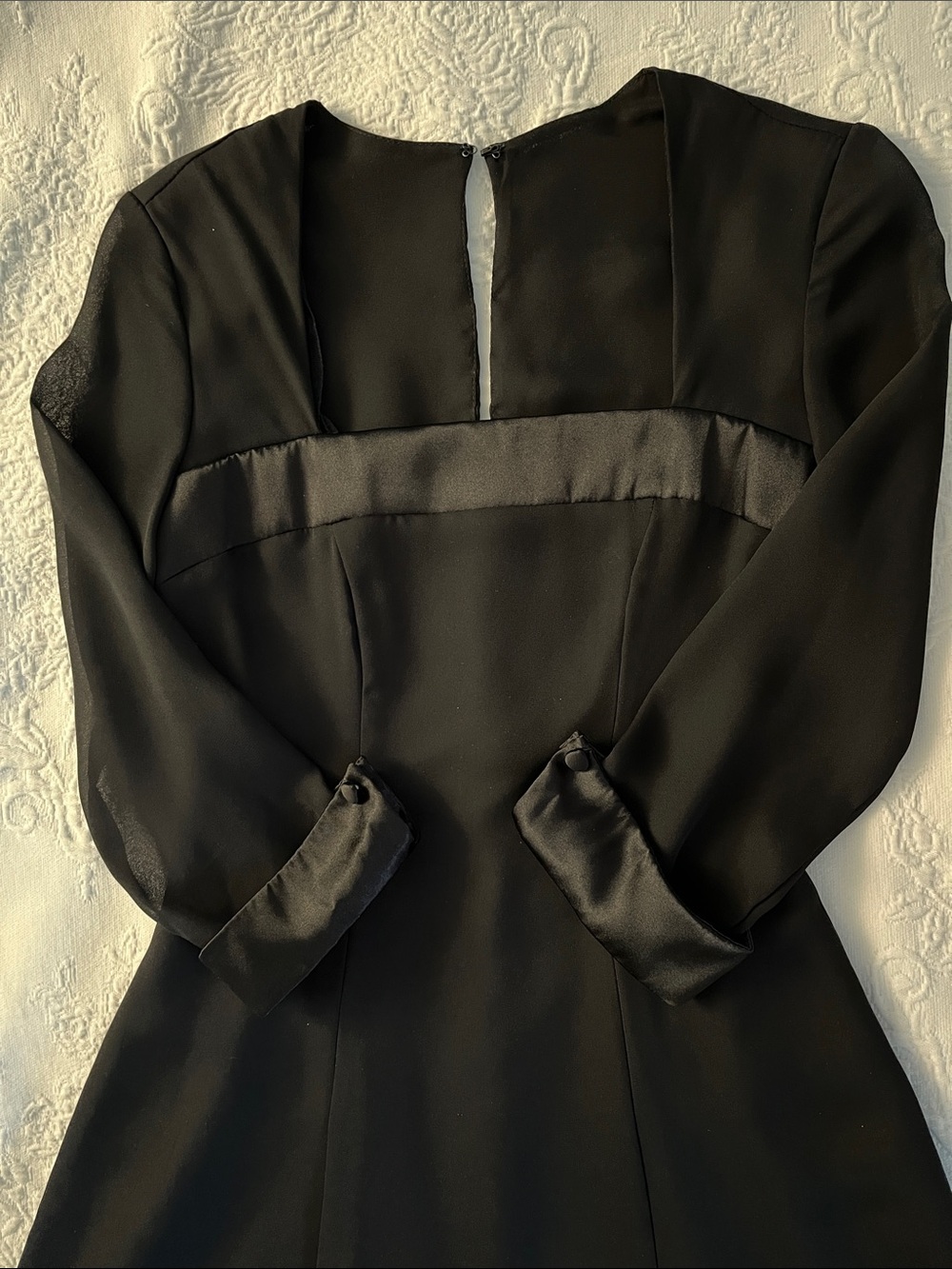 Black Georgette Performance Dress (Stage Accents Eloquence #8848)